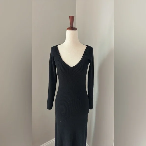 🔮 Sezane 🔮 Nour Dress Black - Size XS EUC - Picture 4 of 14